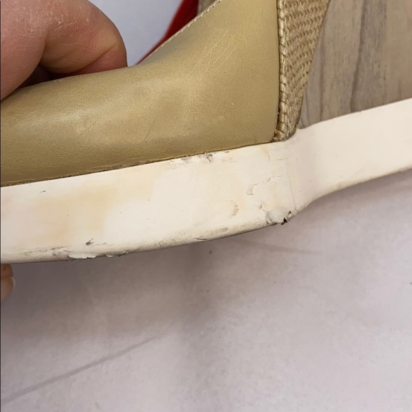 Jil Sander Sz 37 Beige Nude Wedge Shoes - Picture 9 of 9